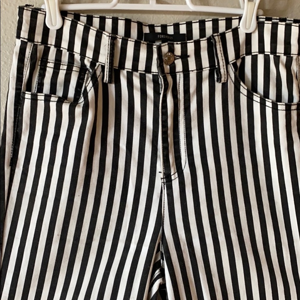 Black and White stripped jeans